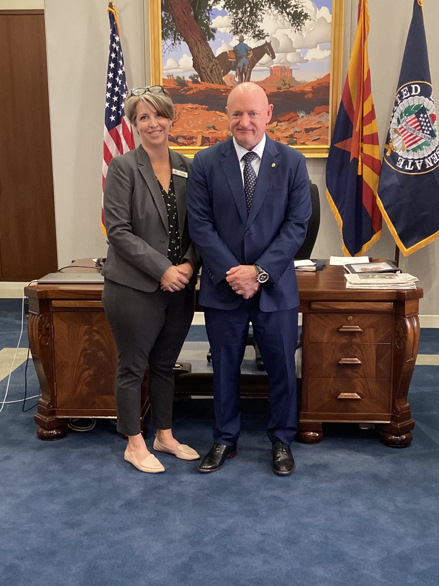 ACESDV's tweet photo. Thank you, @senmarkkelly, for meeting with the Arizona Coalition to End Sexual and Domestic Violence (ACESDV). Your support and dedication to survivors are commendable, and your commitment to finding a solution for VOCA cuts is inspiring. #vocafix https://t.co/yRNrLpVQY8