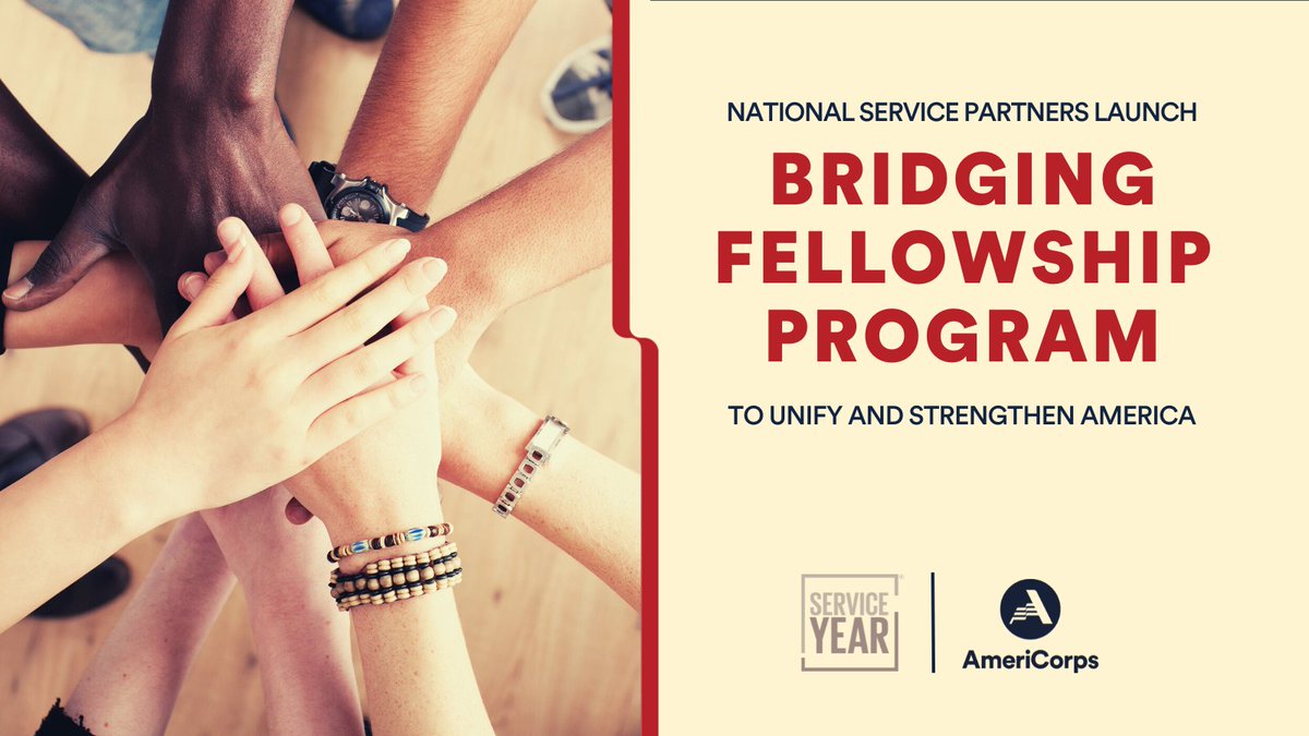 AmeriCorps's tweet image. #Shareworthy: We proudly stand with @POTUS in the fight against hate-fueled violence. Together with @ServiceYear, we're launching a new #Fellowship to bring Americans together for a more inclusive, connected nation. Red more: Bit.ly/AmeriCorpsBrid…