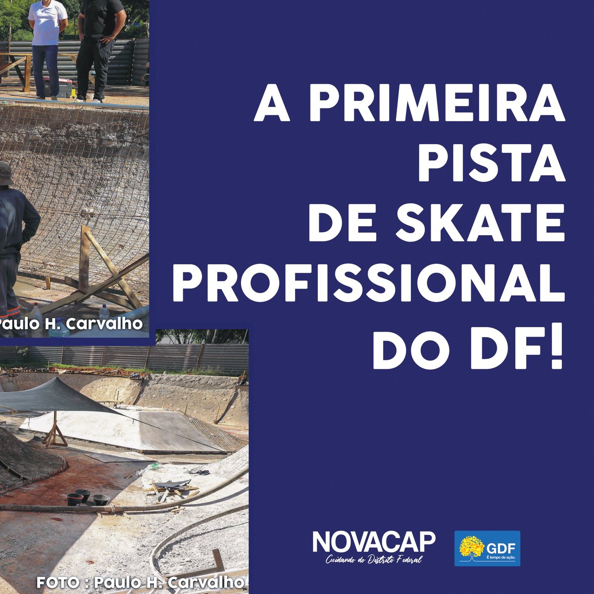 Cadê a galera do SK8? A Nova tá trabalhando firme na construção do primeiro Skatepark profissional do DF, localizado na Octogonal, e mal podemos esperar para ver a galera mandando manobras radicais por aqui! Quem mais está ansioso para ver o resultado final? 🤙🛹

#Fyp #Skatepark
