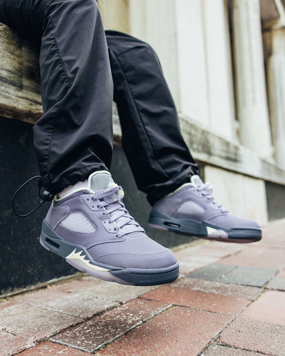 The women's #Air #Jordan5 #Retro Low 'Indigo Haze' is set to drop