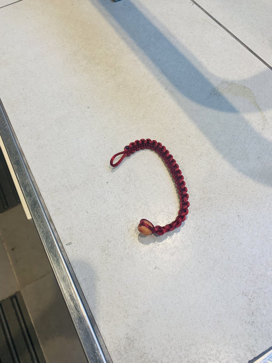 AshKennedy16's tweet photo. @ScotRail braclet found in Queen Street Station, have left it at the top of the stairs going down to platform 9 https://t.co/ayMAB1bCeL