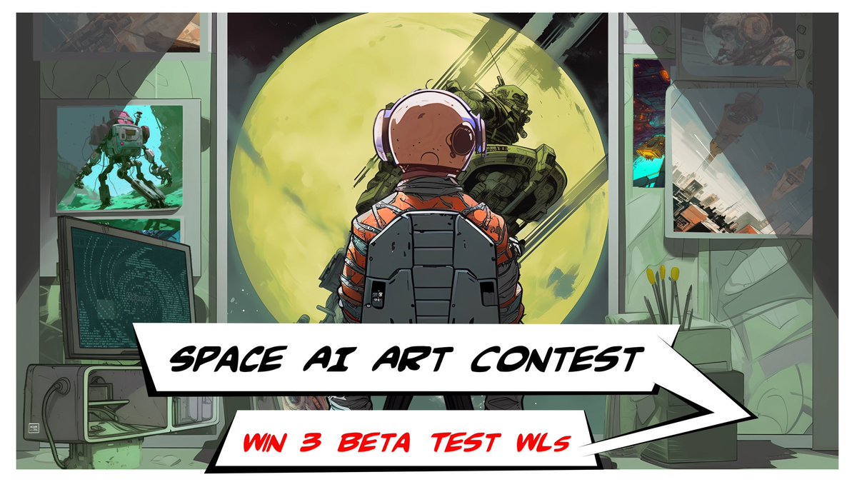 Corners of Space (@cornersofspace) on Twitter photo Space AI Art Contest: Win 3 Beta Test WLs ๐ฅ
Space has always inspired art, but #AI tools take art to a new level ๐
Try out your art skills with the help of AI to snatch 3 #COS Beta Test WLs!
Rules ๐
cornersofspace.notion.site/COS-Space-Art-โฆ
#cornersofspace #cors #cosSpaceFam #cosSpaceArt Space AI Art Contest: Win 3 Beta Test WLs ๐ฅ
Space has always inspired art, but #AI tools take art to a new level ๐
Try out your art skills with the help of AI to snatch 3 #COS Beta Test WLs!
Rules ๐
cornersofspace.notion.site/COS-Space-Art-โฆ
#cornersofspace #cors #cosSpaceFam #cosSpaceArt