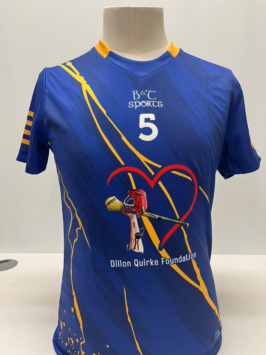 Jerseys on sale again in 68 liberty square Thurles, E41XW65 (NEW LOCATION-Old car phone warehouse) Thursday 8th June from 10am to 4pm. You can also buy online through the foundation website: dillonquirkefoundation.com