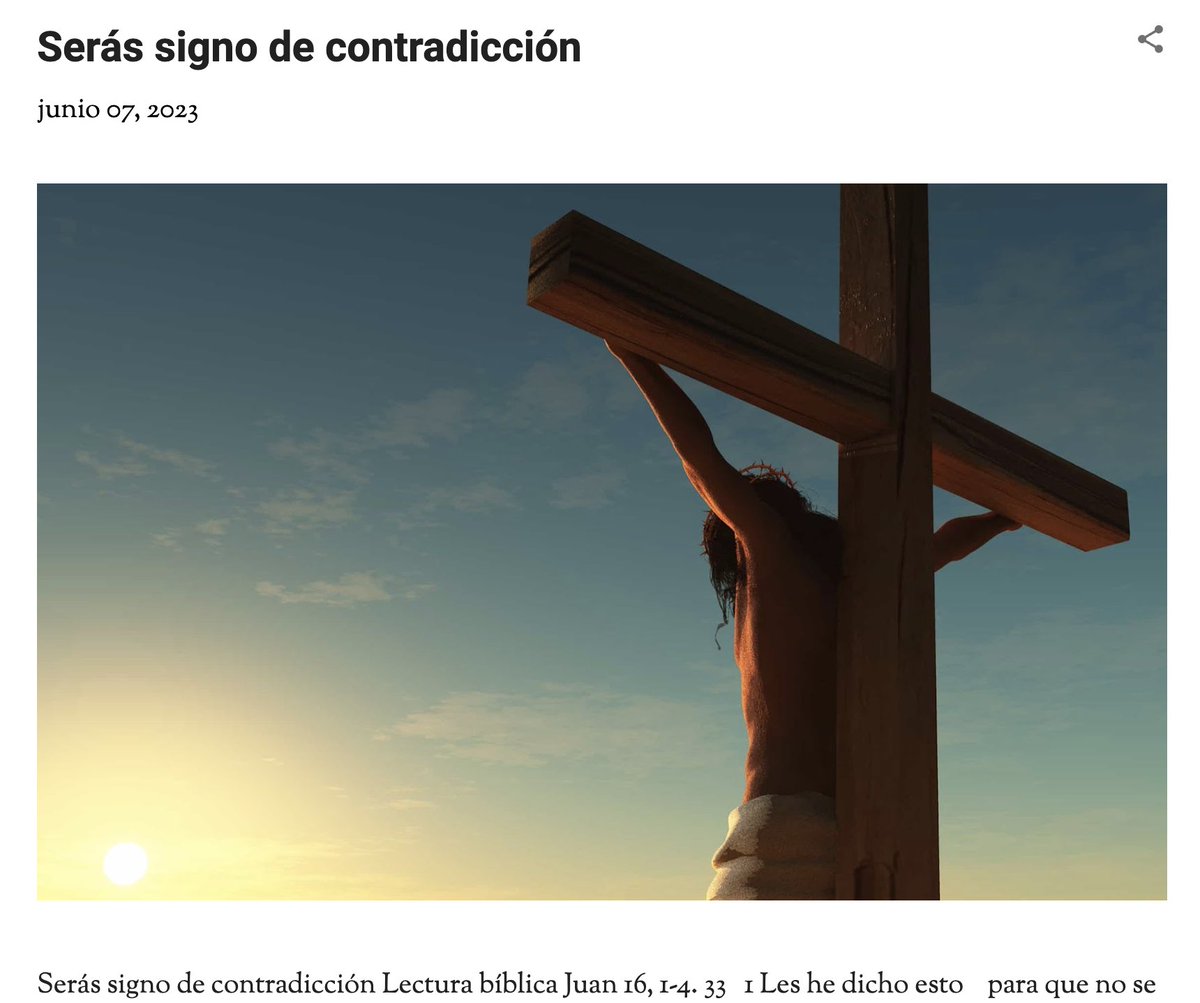 Te comparto esta meditación para cristianos que viven contracorriente en tiempos muy duros.

formarapostoles.blogspot.com/2023/06/seras-…