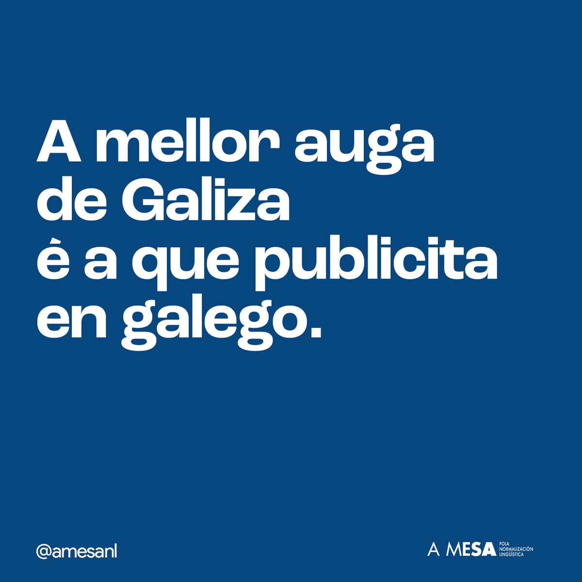 #NonCabreiroarse 💦

Somos moitas as galegas e galegos que queremos ver ás marcas do país presumindo, etiquetando e facendo publicidade na nosa lingua.