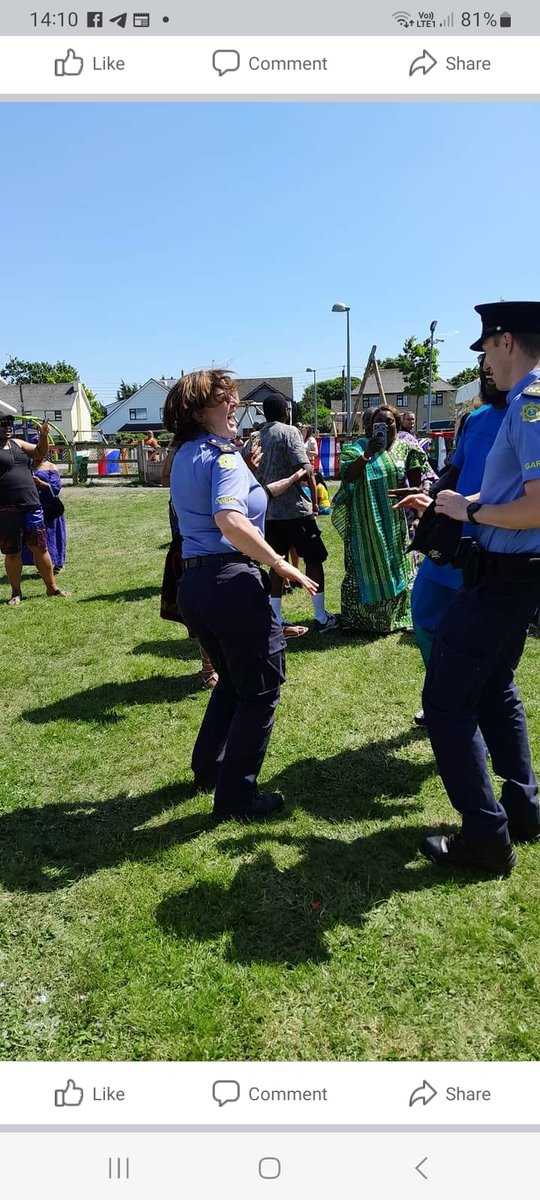 The same Irish police force that forcibly planted hundreds of African men into local communities are here at Portlaoise Africa day dancing with the new Irish.
Absolute sellouts.