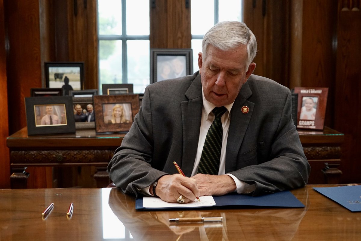 Today, in an effort to protect the integrity of female sports and Missouri children from potentially harmful experimental surgeries and treatment, I have signed Senate Bill (SB) 39 and SB 49 into law.