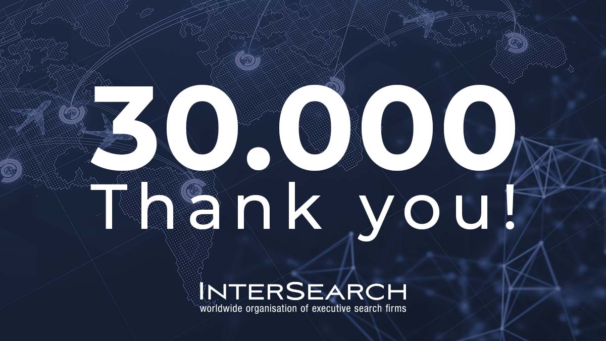 InterSearch_ORG's tweet image. We are honoured to announce that our LinkedIn account has surpassed 30.000 followers! Thank you all for accompanying us on our mission!
 
#intersearch #executivesearch #thankyou #linkedin