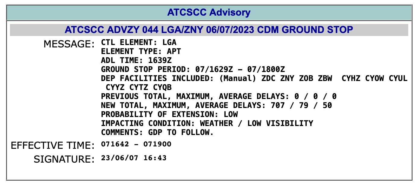 New York Metro Weather on Twitter "FAA is now reporting a ground stop