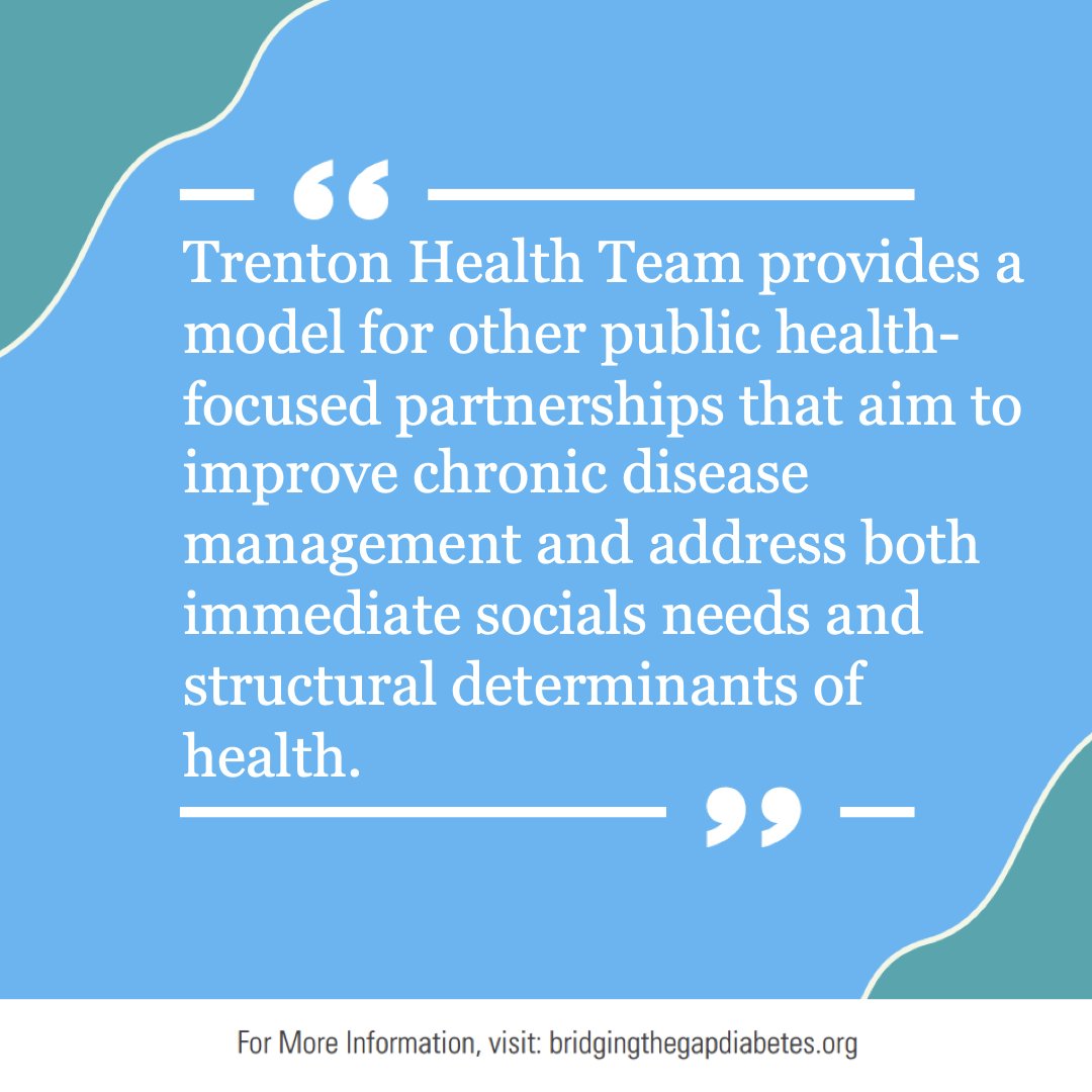 Learn about <a href="/TrentonHealth/">Trenton Health Team</a> Capital City Diabetes Collaborative's model for public health-focused partnerships here: bit.ly/jgim-tht