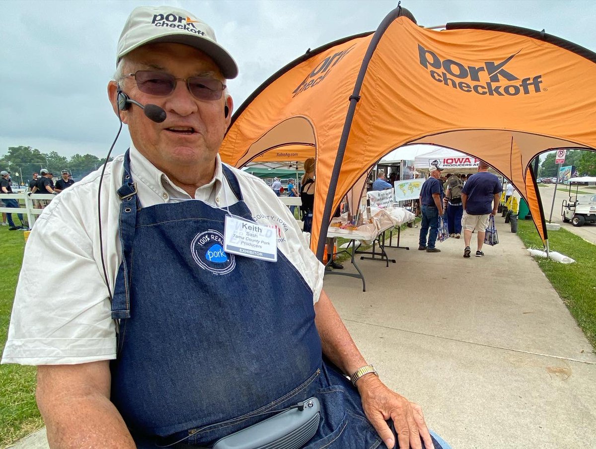 NPPCWPX's tweet photo. It’s not the #WorldPorkExpo without a visit to The Big Grill! Located south of the Varied Industries Building, make sure to stop by for some sizzling good pork from 11 a.m. - 1 p.m. every day of the event. #WPX23 🤤🍴 https://t.co/lXfxUUw3iA