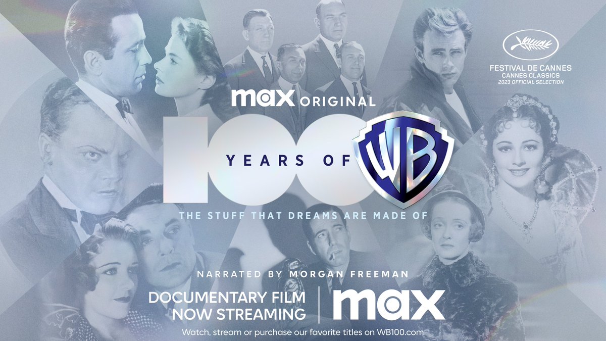 Celebrating 100 years. This is the stuff that dreams are made of. Stream #WB100 now, only on Max. #StreamOnMax