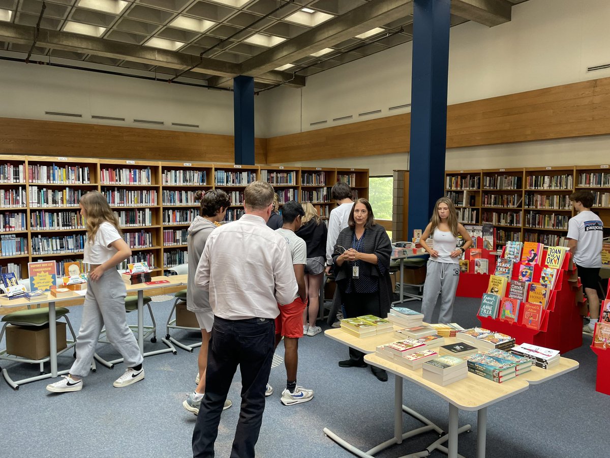Come and visit our <a href="/wilton_warriors/">Wilton High School</a> <a href="/Wilton_HS_LLC/">WiltonHS LLC</a> pop up book store. we have summer reading titles for your English classes and for fun. 20% of all proceeds go to the WHS LLC. <a href="/Tara_LMS/">Tara Peterson</a> <a href="/RealDunajk/">Kenneth Dunaj</a> <a href="/fkompar/">Fran Kompar</a> 📚😎🎓