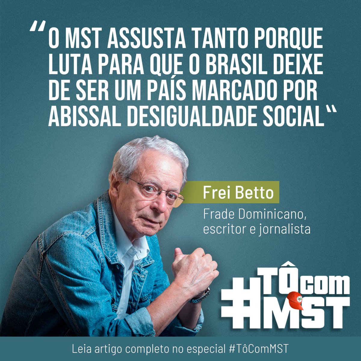 📝 ARTIGO | Por que o MST assusta tanto? Texto do Frei Betto destaca o papel da Reforma Agrária para o desenvolvimento do país e a importância do MST na luta pelos direitos dos camponeses e camponeses na transformação social.

📲 CONFIRA: mst.org.br/2023/06/07/por…

#TôComMST