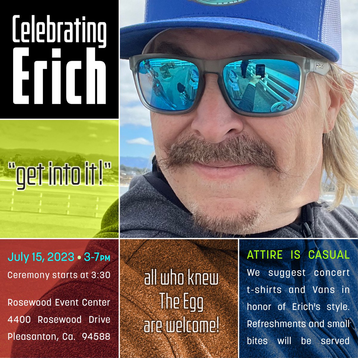 On July 15th we CELEBRATE ERICH’s Amazing life.  Let’s show him how loved he was.  💔Gone too soon 💔