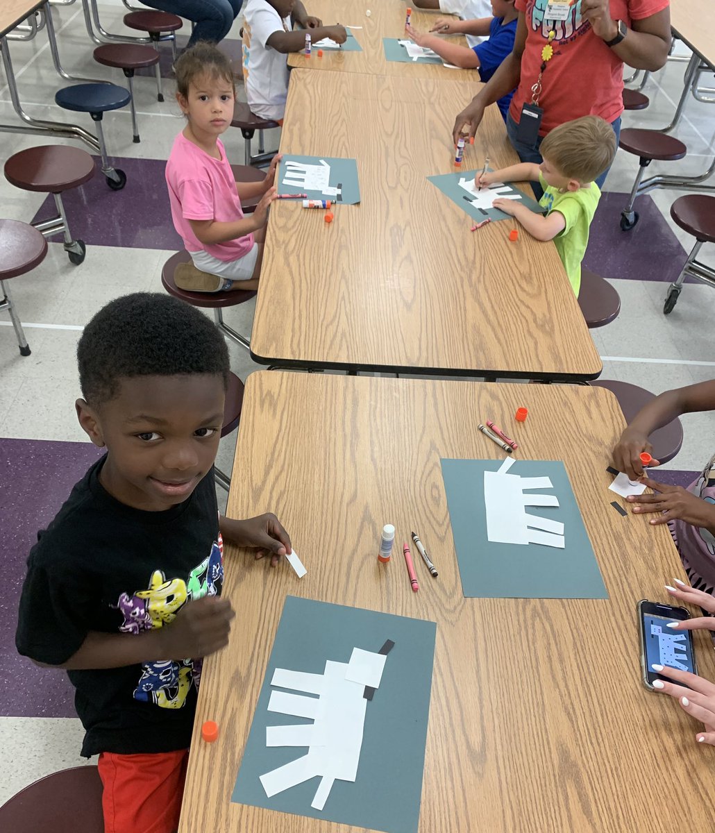 All hands on deck for hands on learning in our Summer Bridge After School program @HES_HCS. These Hornets are creative! #hamptonproud