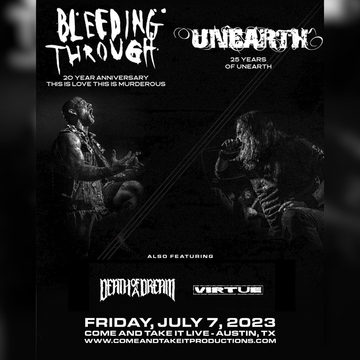 next up for us is this banger with the legends @Unearthofficial and @bleedingthrough 

📸: @dylandistance