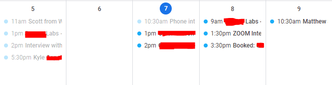 ProductFrog's tweet photo. Day 14:

I've included for you this week's interview schedule below. 

- Already passed this morning's first round and off the next 4 rounds 🥲

#productmanagement #startup #technology #Careers https://t.co/SAXoBPnZ8I