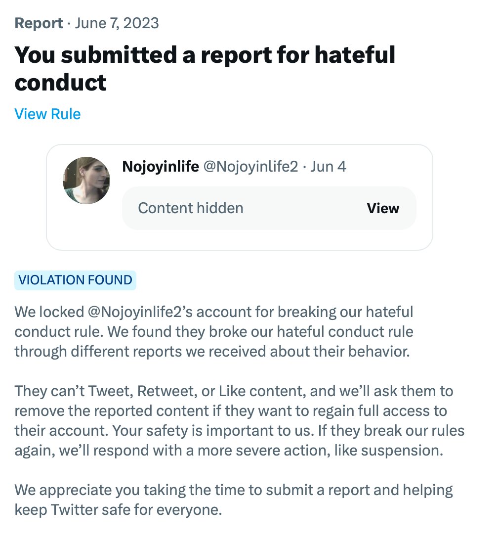 bintsomama's tweet photo. @alisonpearsonSW @Nojoyinlife2 Posting to encourage others to report hateful conduct including ablism https://t.co/p56Z4HaOFp