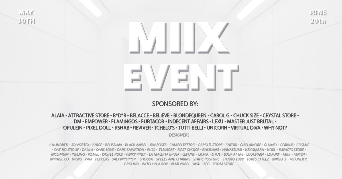 SeraphimSL's tweet photo. Add A Little Fun To Your Day By Shopping At MIIX EVENT!
#Seraphim #Seraphimsl #SL #SecondLife #virtualreality #MiixEvent
https://t.co/2svI2rnSeD https://t.co/U9m4AmK8AH