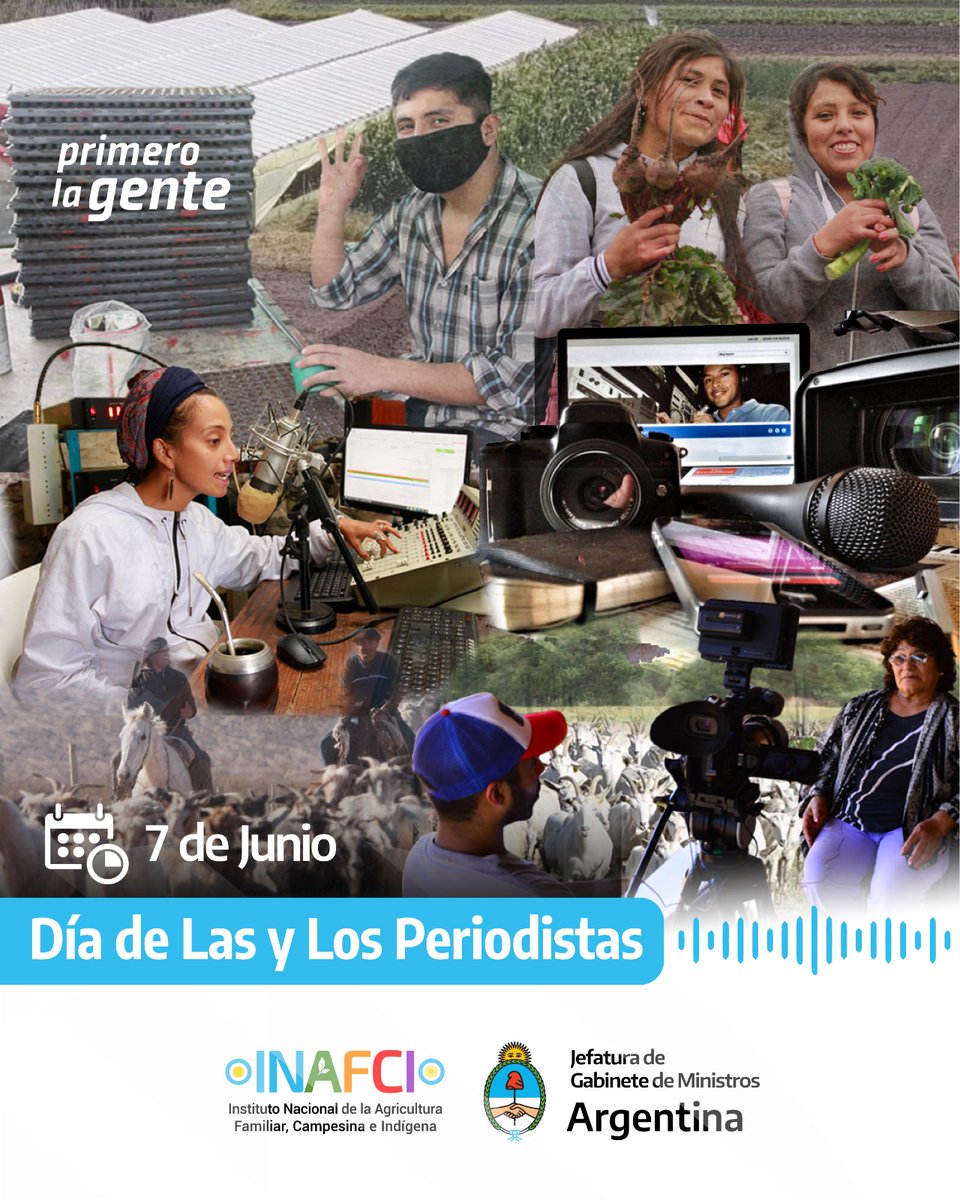 InafciArg's tweet photo. 📌Día de las y los periodistas

➡️   Feliz dia a quienes trabajan honrando el derecho a la comunicación y la libertad de expresión. #LaTomaDeLaPalabra https://t.co/qVYLQe1e8Q