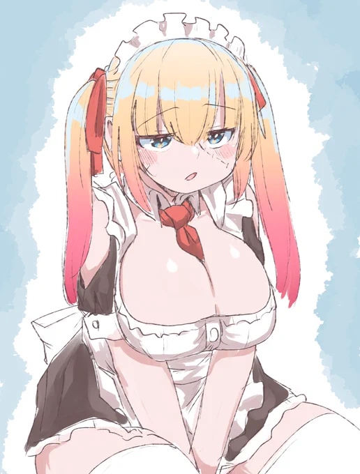 性癖ぶちこみメイドを描くか・・・