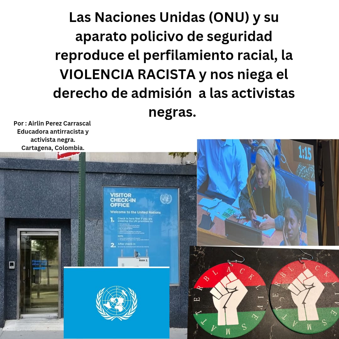 Aylinperez93's tweet photo. A continuación presento mi denuncia pública sobre la violencia racista y perfilamiento como activista negra en las instalaciones de las @ONU_es mientras intentaba asistir al Foro Permanente Afrodescendiente. 

Exijo una investigación al respecto y garantías de no repetición. https://t.co/sxAkwXt47p