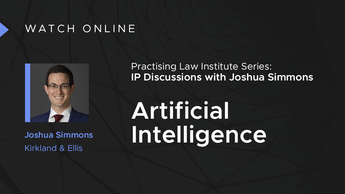 In the next episode of @PractLawInst’s IP Discussions with <a href="/joshualsimmons/">Joshua L. Simmons</a>, the roundtable discusses various IP debates around artificial intelligence. bit.ly/43KwRwV