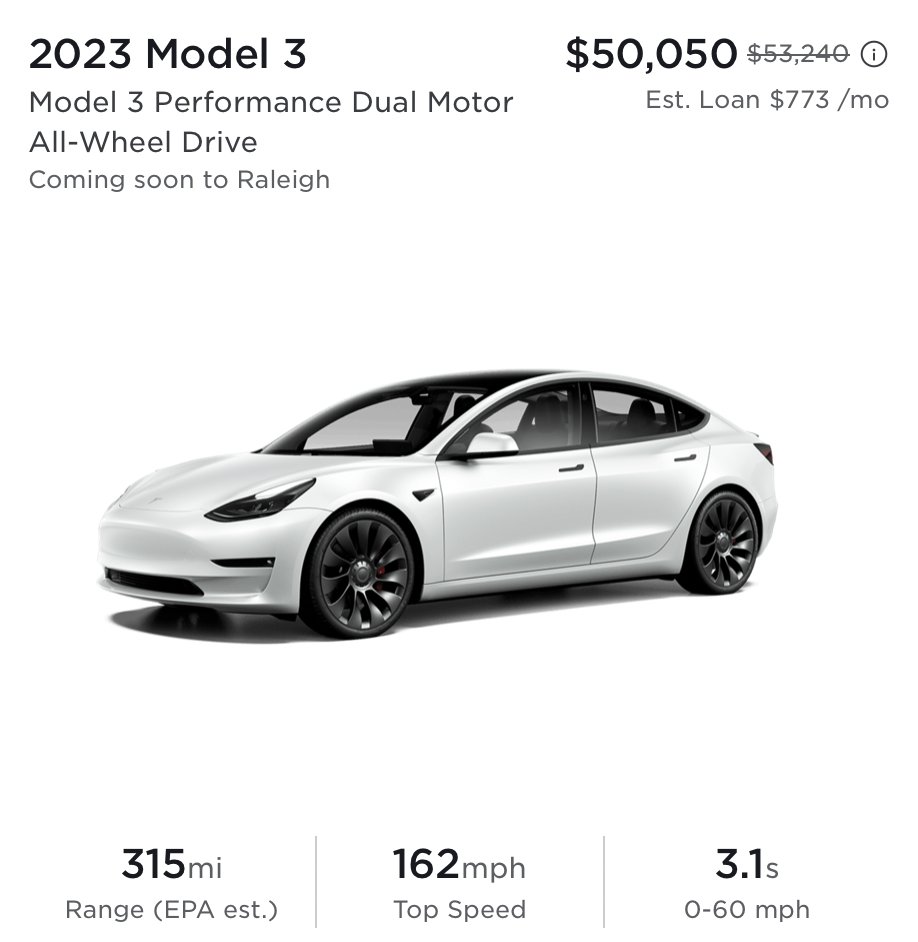 Factoring in destination fees and the federal tax credit, you can get an in-inventory Model 3 Performance for $43,940. That is a wild value proposition!