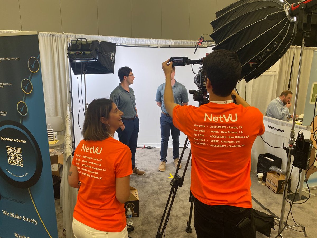 gdcstudiostx's tweet photo. Telling your story through your clients. That's exactly what #GDCStudios did at Accelerate, hosted by @NetVU_Now, where conventioneers shared the value of #NetVU support for Vertafore software. Let us help you craft your client story! https://t.co/c1N6erRSFh #FilmSA https://t.co/Q16xpt3NaW