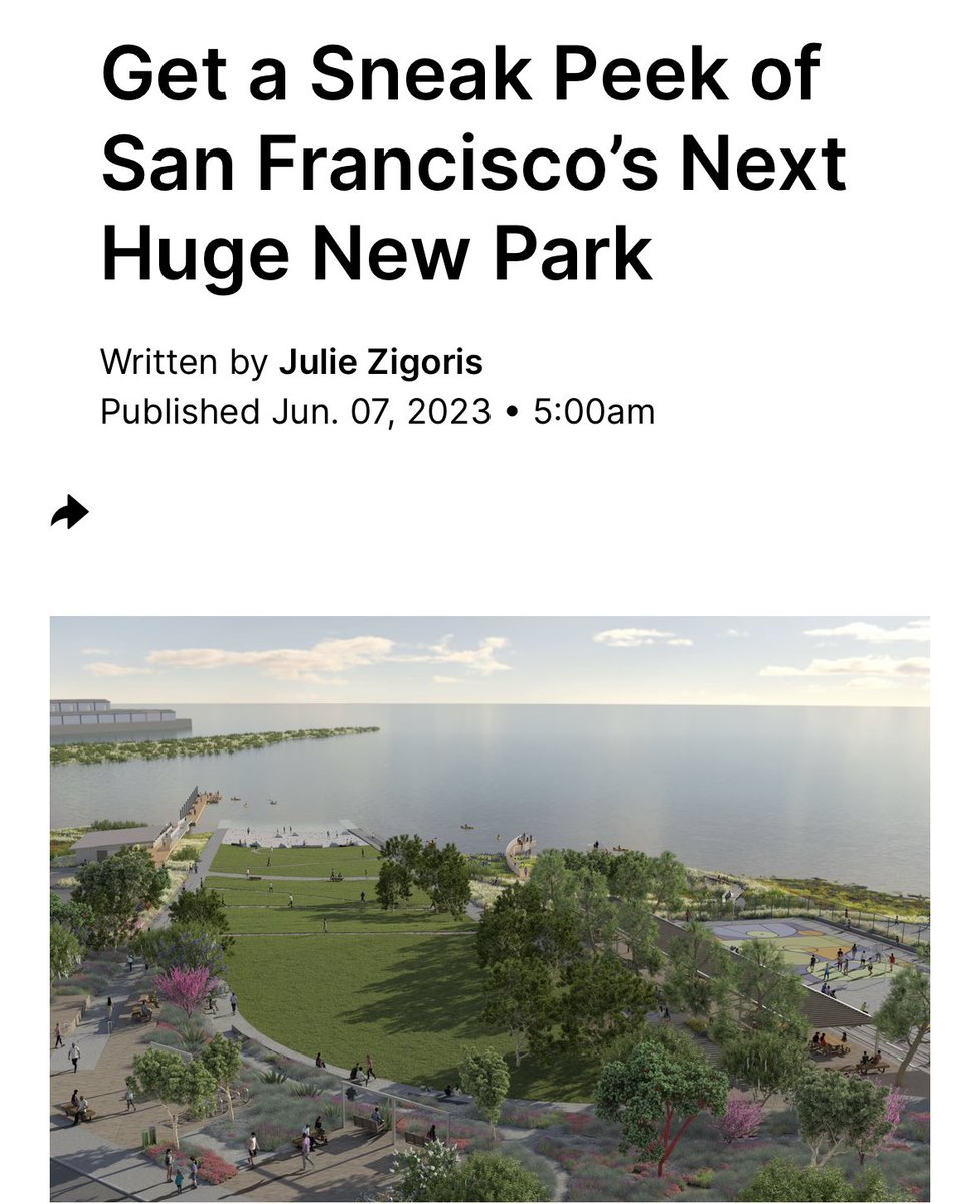 We’re in a golden age for SF’s park system, with another new park in the works — on the India Basin waterfront. It’ll be a huge benefit for our southeast neighborhoods & SF as a whole.

We were able to deliver strong state funding to help SF get this done. sfstandard.com/arts-culture/p…