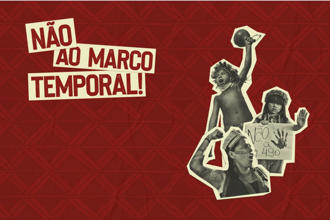 proindio's tweet photo. #Marcotemporalnao I Entenda o que está em jogo sobre a tese do Marco Temporal. Acesse a cartilha produzida pela @apiboficial sobre o julgamento que vai definir o futuro dos povos indígenas do Brasil e é decisivo para o enfrentamento da crise climática. 
https://t.co/jUGwoGid3i https://t.co/O9t0faoMdd