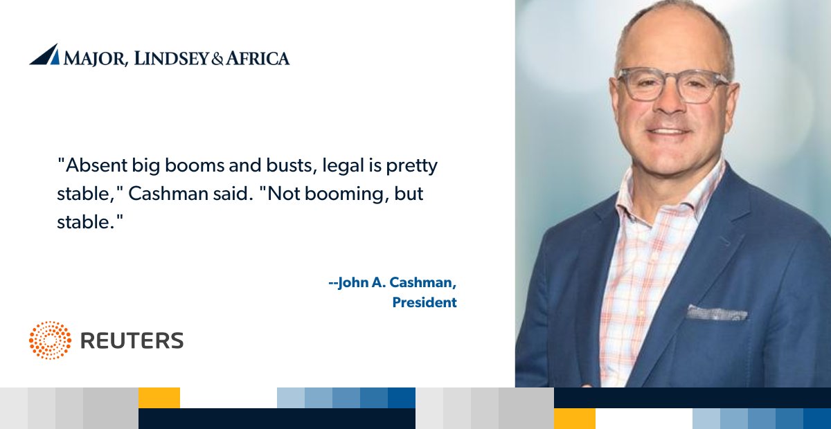 The U.S. legal services sector continued to add jobs in May, even as the industry grapples with scattered layoffs.

John Cashman (@JCChicagoHusky) emphasizes the general stability of the industry outside of the occasional pitfall with @Reuters.

reut.rs/45JJRF5