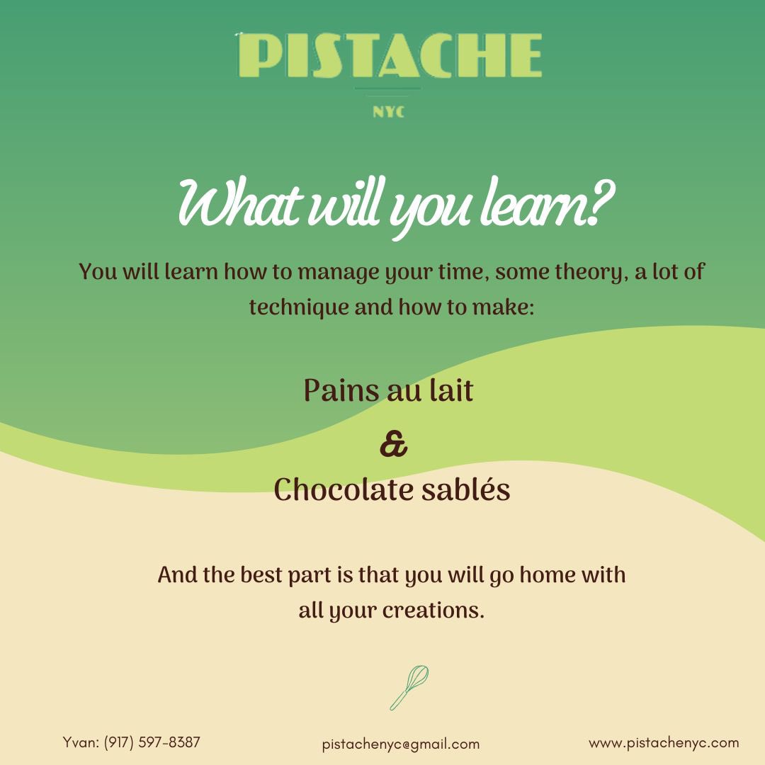 YVANBEDOUET's tweet photo. @PistacheNYC Our next classes are on:
Friday June 9: 3-6pm
Saturday June 10: 10am-1pm

Thursday June 15: 3-6pm
Friday June 16: 3-6pm
Saturday June 17: 10am-1pm

Thursday June 22: 3-6pm
Friday June 23: 3-6pm
Saturday June 24: 10am-1pm https://t.co/DNUlEoPIyX