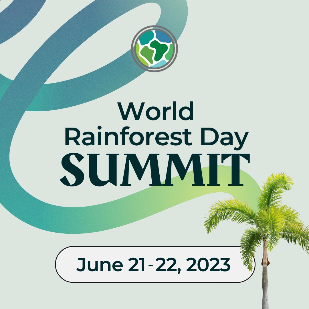 It's almost that time of the year again! 💚🌱
The third annual #WorldRainforestDay Summit will take place this June 21 and 22, and you are invited!

Save the date for the global summit and register here: worldrainforestday.org

Lets come together to #LoveTheForest.🌿🌳