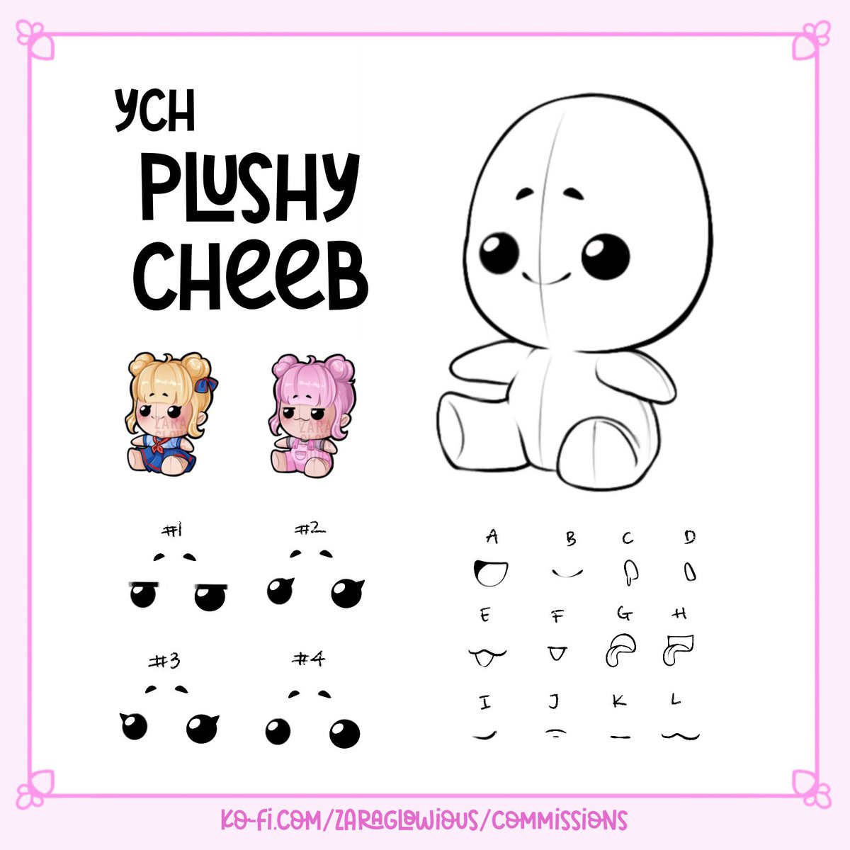 Okay, this is not a drill people! Plushy cheebs are now available through Ko-Fi⬇️

🌟🌟🌟
» 15€ «
pngtuber + emote versions available as add-on