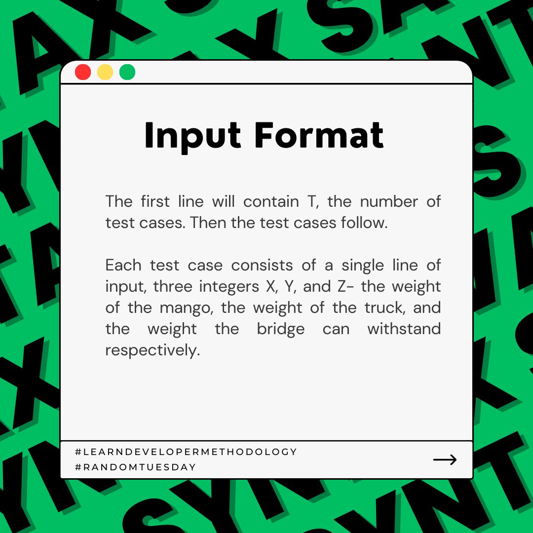 SyntaxSavants's tweet image. Challenge yourself with this coding problem! 🌟 🚀

#Hackerrank #CodingProblem #Algorithm #ProblemSolving #CodeChallenge #SyntaxSavants #ProgrammingJourney #CodeChef #Learn