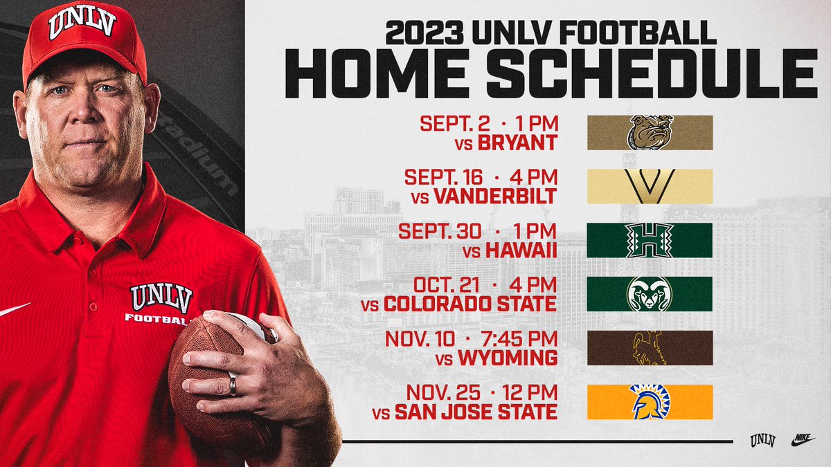 UNLV Football on Twitter "Home game times dropped 👀 📰 http//bit.ly