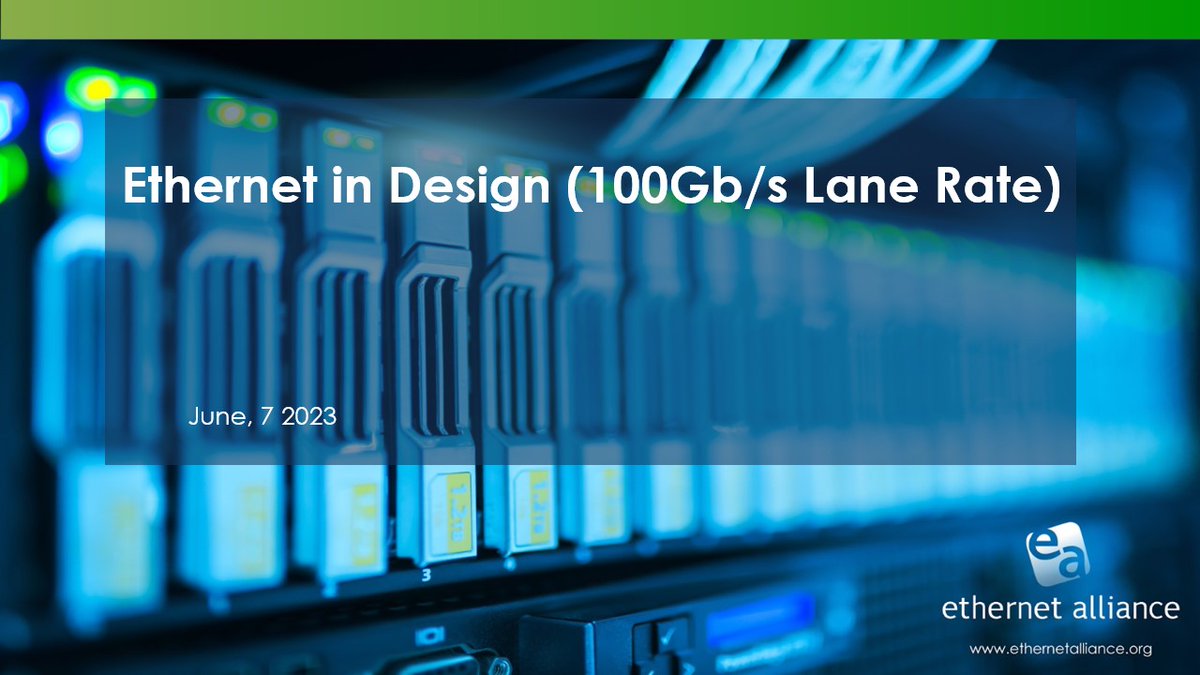 EthernetAllianc's tweet image. Our first speaker is is Kae Dube of @UNH_IOL, who is sharing who the @EthernetAllianc is and what we do. As a reminder, this is part of our ongoing #TechnologyWebbinar series. Watch previous presentations on-demand now at: bit.ly/EATechWebinars… #Ethernet #100GbpsLaneRate