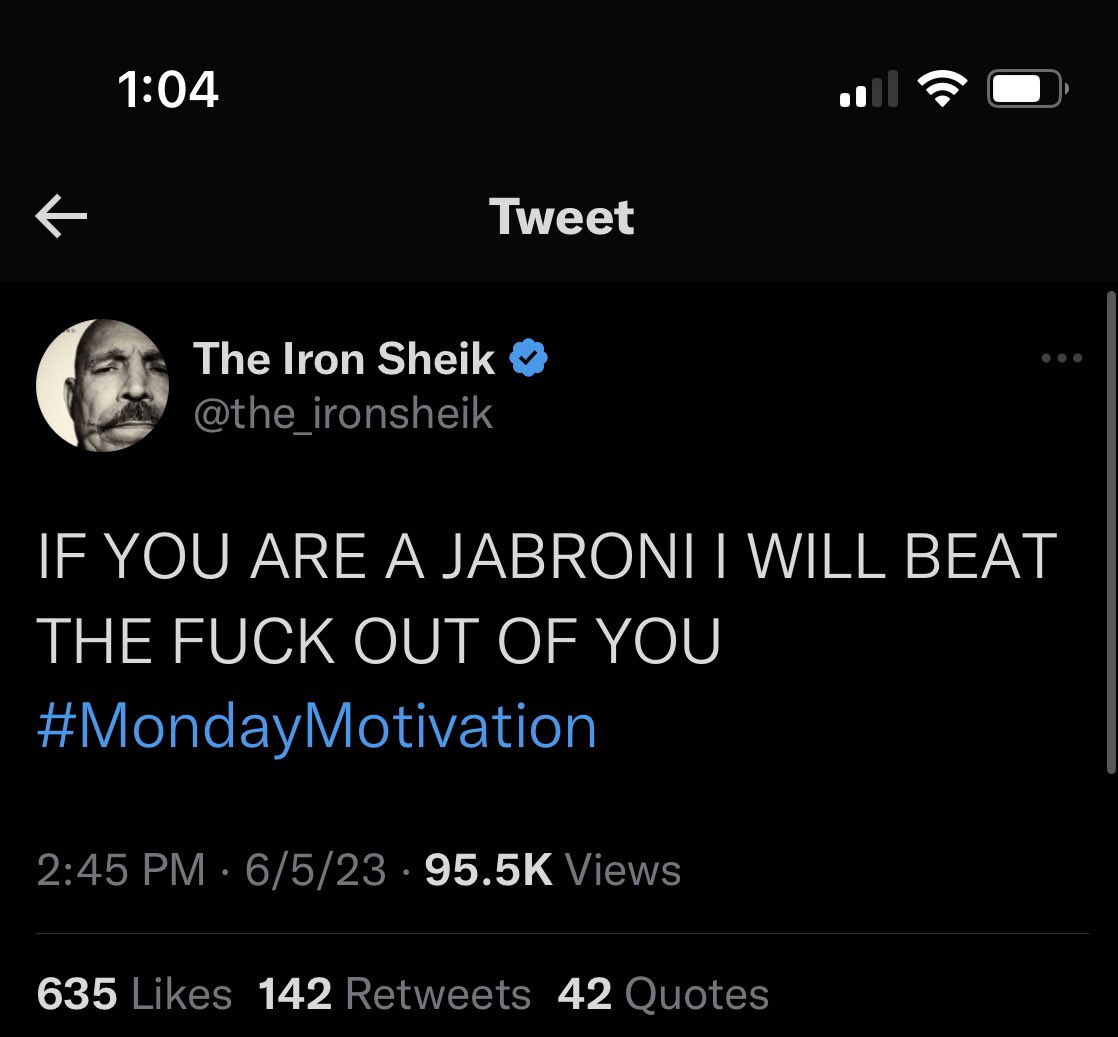 There is but one Iron Sheik. RIP to a real one