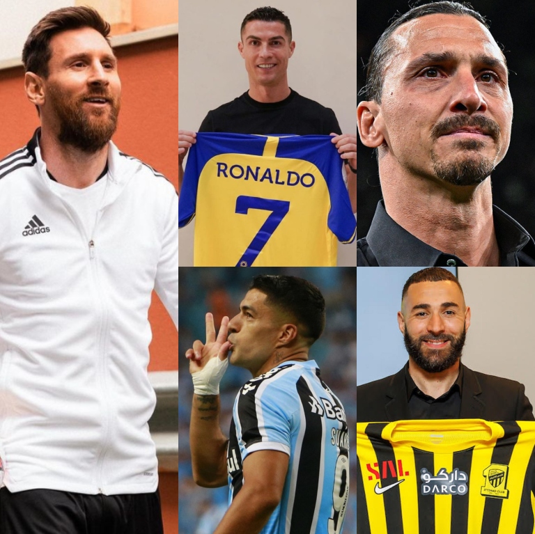 InvictosSomos's tweet image. ➦ Lionel Messi rumbo a Estados Unidos.
➦ Cristiano Ronaldo en Arabia Saudita.
➦ Karim Benzema en Arabia Saudita.
➦ Luis Suárez en Brasil.
➦ Zlatan Ibrahimovic ya se retiró. 

Solo queda agradecerles por tanto.

NOS HICIMOS VIEJOS.
