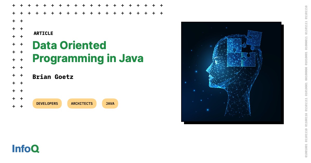 InfoQ's tweet image. #ICYMI - #ProjectAmber has introduced new features to Java - local variable type inference, text blocks, records, sealed classes, pattern matching, and more.
Learn how these features work together to enable easier #DataOrientedProgramming in #Java: bit.ly/3OGL8CT