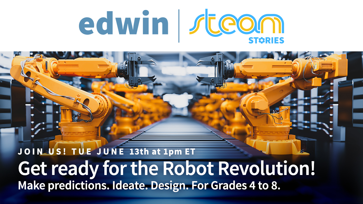 #STEAMStories are back! Dive into a captivating story about a father who loses his job to robots. As we explore the unfolding narrative, students will have the opportunity to make predictions, ideate and design their own prototypes. 🤖

Sign up now!
bit.ly/3NdqfSp