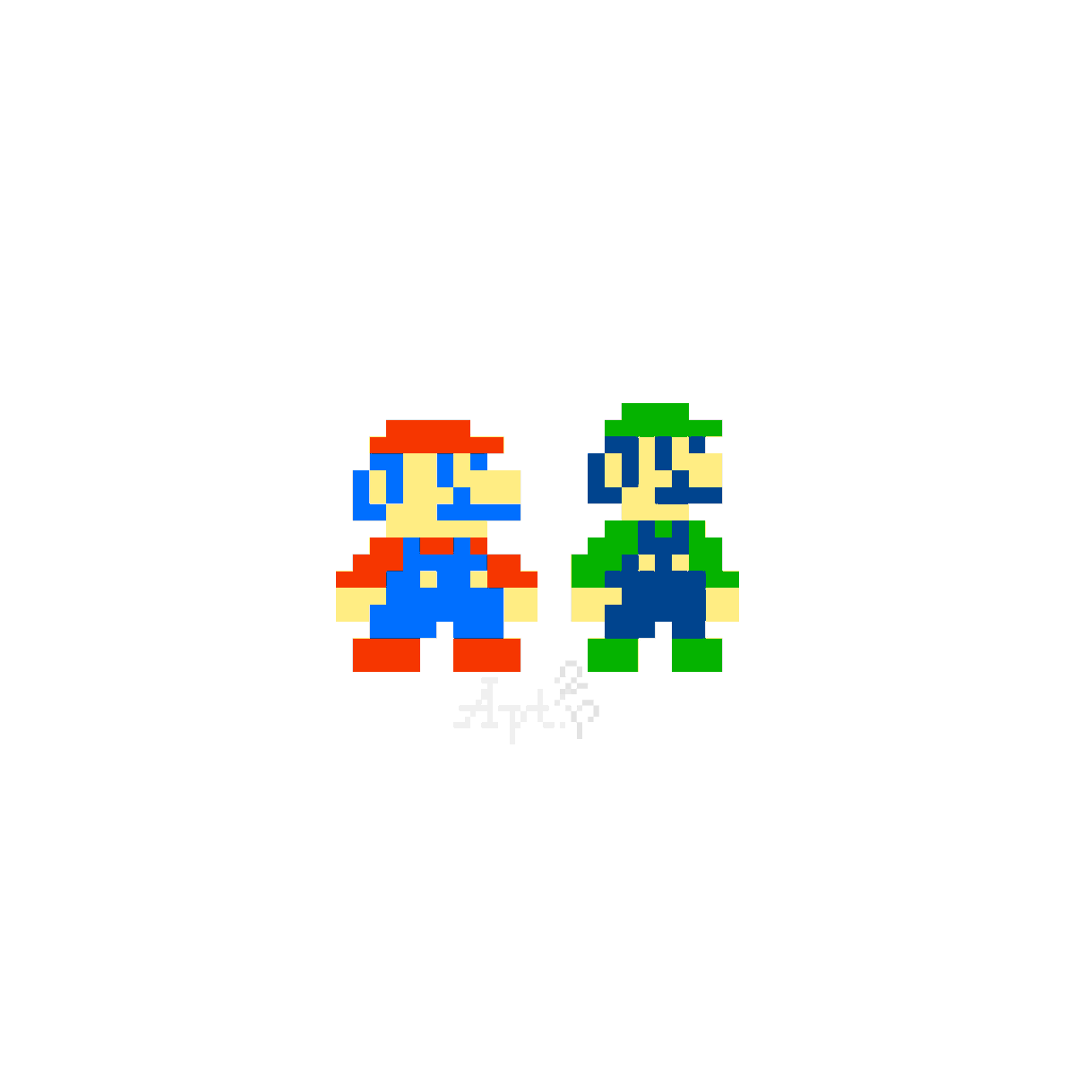 Apartment2P's tweet photo. Drew #Mario,#Luigi,#Wario &amp; #Waluigi in a style inspired by various #Nintendo games of the #80s like Donkey Kong, #SuperMarioBros &amp; #SuperMario Land!🎨

Wanted to create more #retro/#8Bit Mario stuff after reimagining Daisy's sprite from SML last year.😊

#FanArt #PixelArt #Apt2P https://t.co/ZBrBuHQEU1