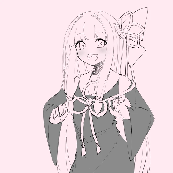 背景ピンクだしアカネチャン