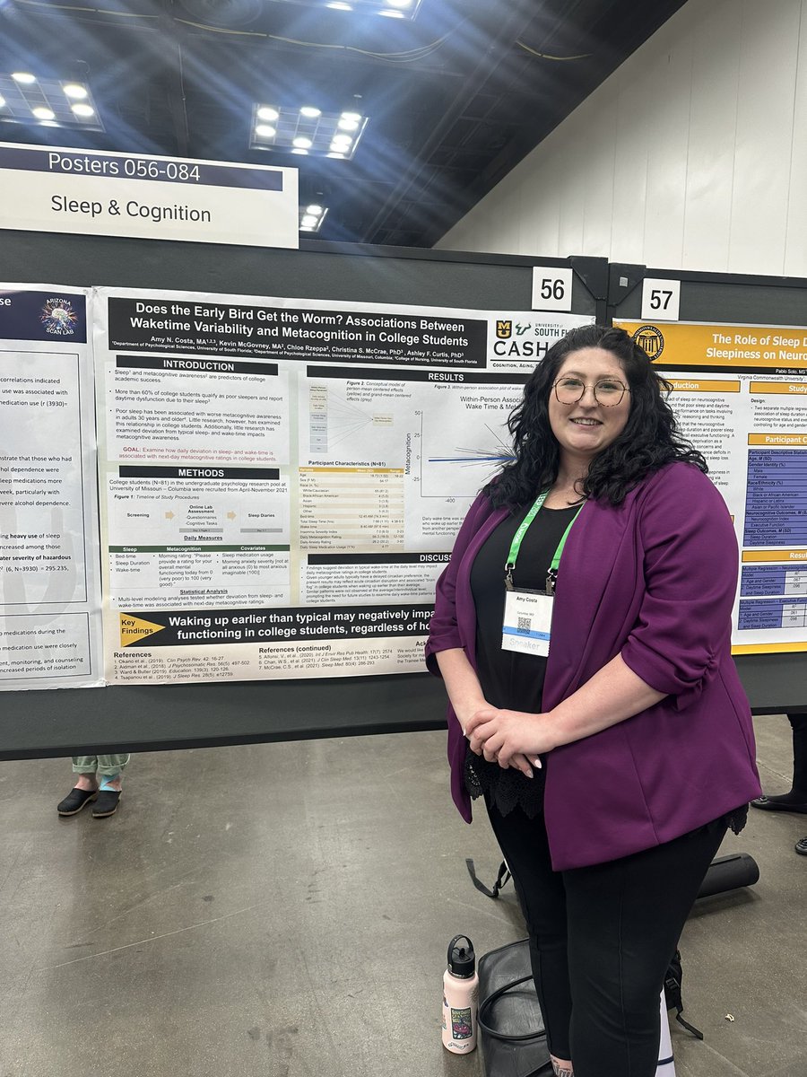 CASHlabUSF's tweet photo. What a whirlwind and amazing #SLEEP2023 conference for our lab! Cant wait for next year! @AASMorg #cashlab @ResearchSleep @aasmfoundation https://t.co/DHedIgTvLE