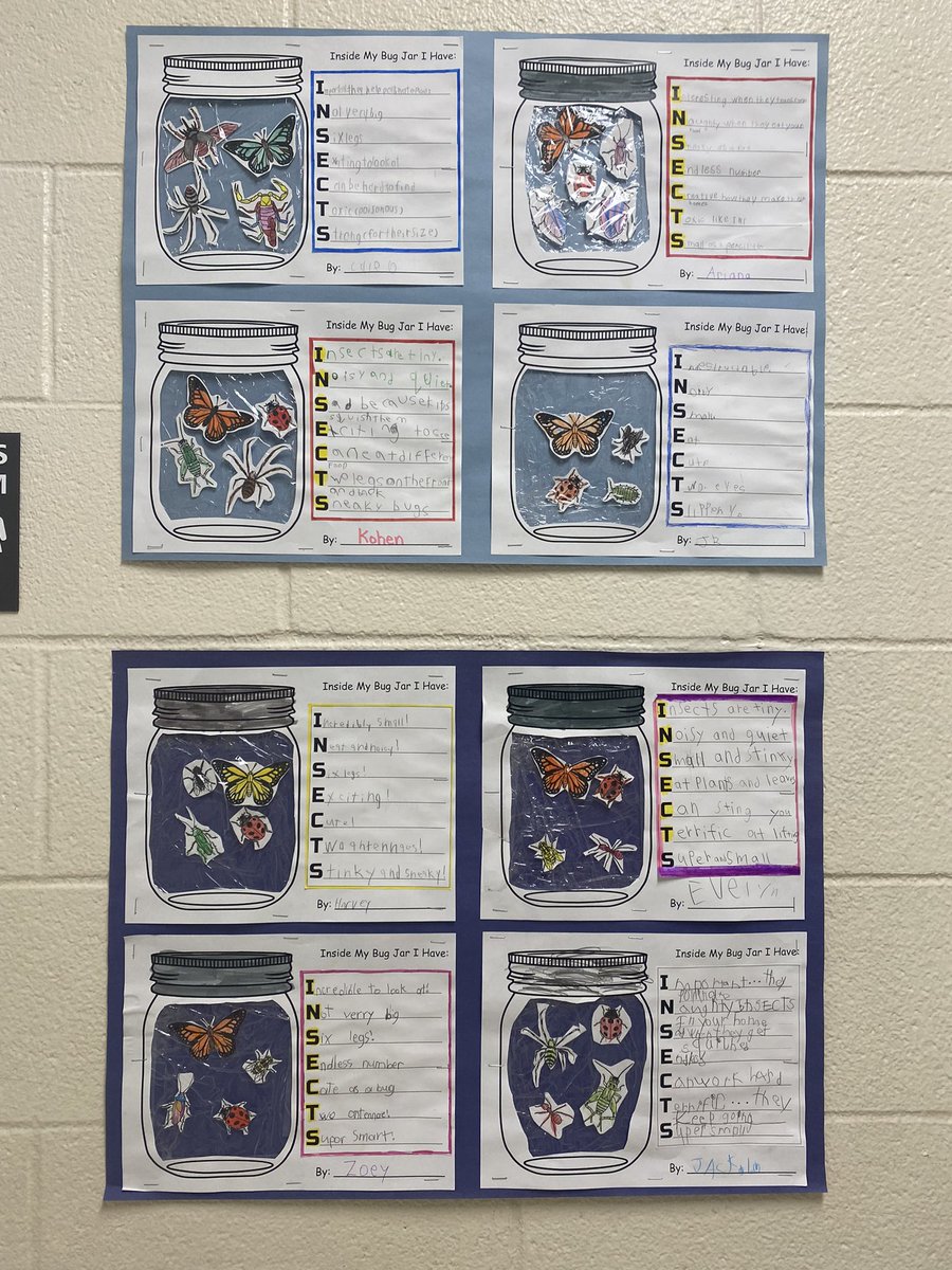 UpshawStars's tweet photo. Acrostic poems are up!
How would you describe an insect? https://t.co/5xrRsV4HZh