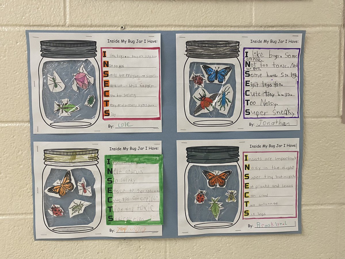UpshawStars's tweet photo. Acrostic poems are up!
How would you describe an insect? https://t.co/5xrRsV4HZh