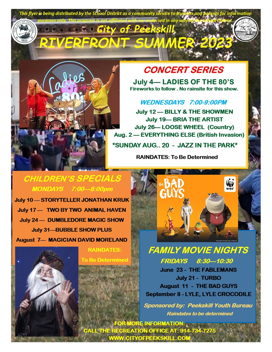 City of Peekskill on Twitter "The Riverfront Summer Series is