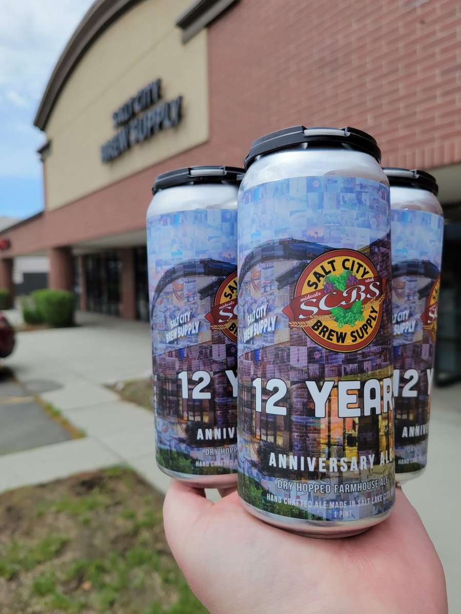 We have our anniversary beer releasing on Friday! We have been open for 12 years, serving this great community of homebrewers! Come grab some of this limited supply release before it's gone!!!

More info to come! 

#saltcity #saltcitybrew #beerstore #anniversary #beertogo